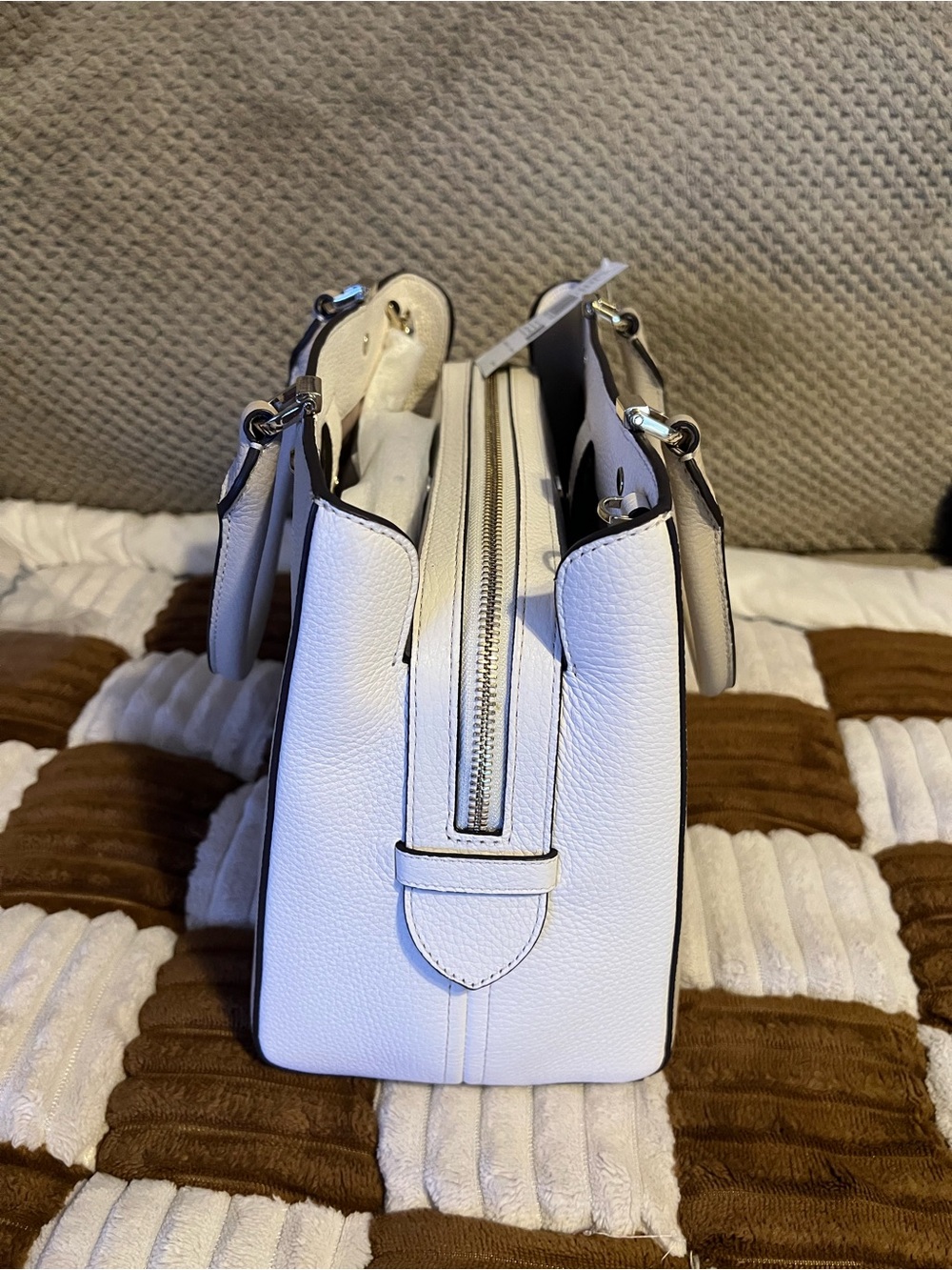 Coach Leila Medium Triple Compartment in Light Sand Color block NWTS! - Picture 4 of 11